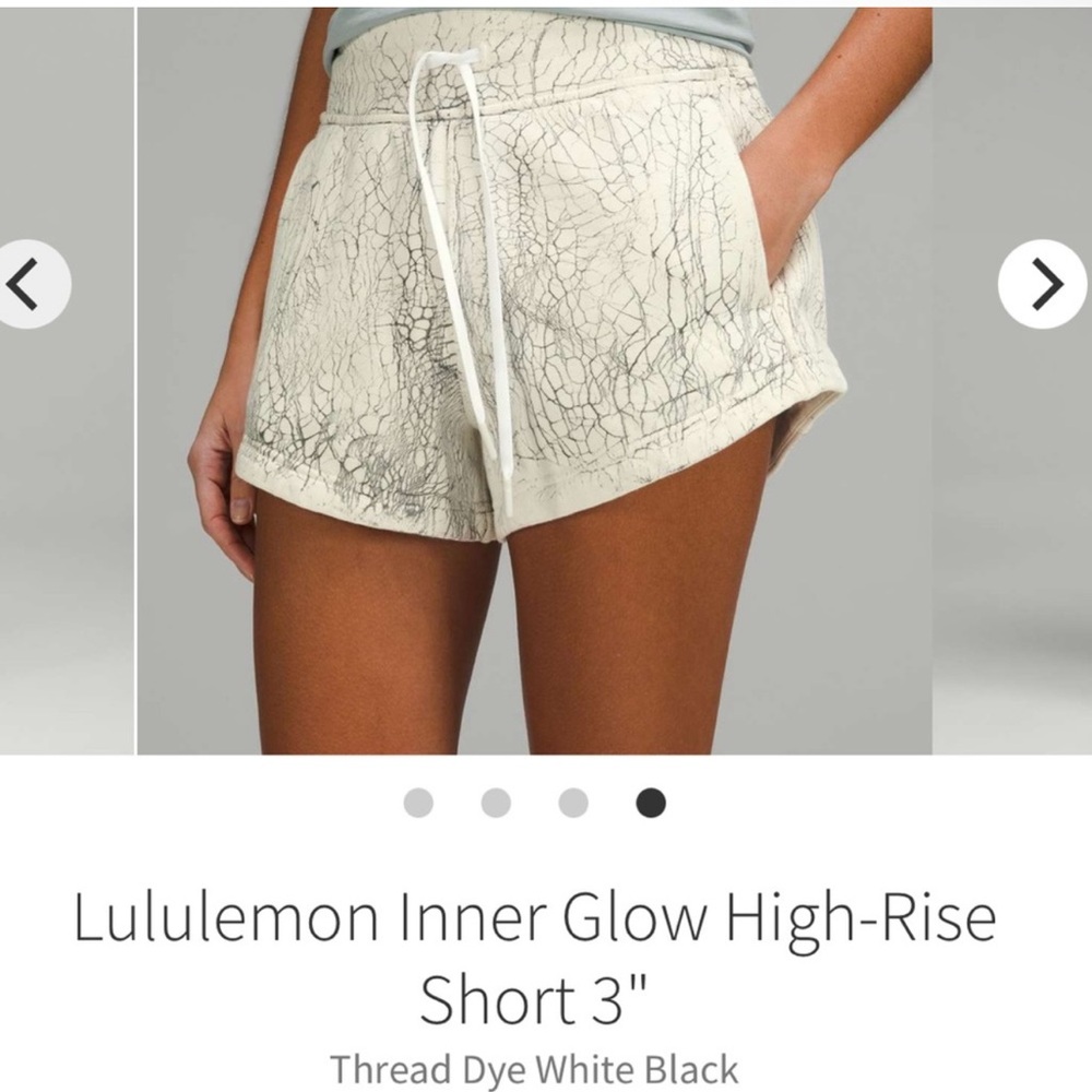 Lulu lemon inner glow high rise shorts size 6